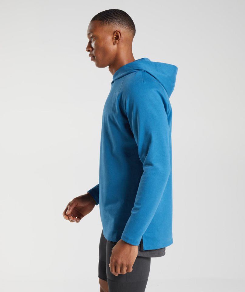 Men's Gymshark Studio Hoodie Blue | NZ 1MCHZW